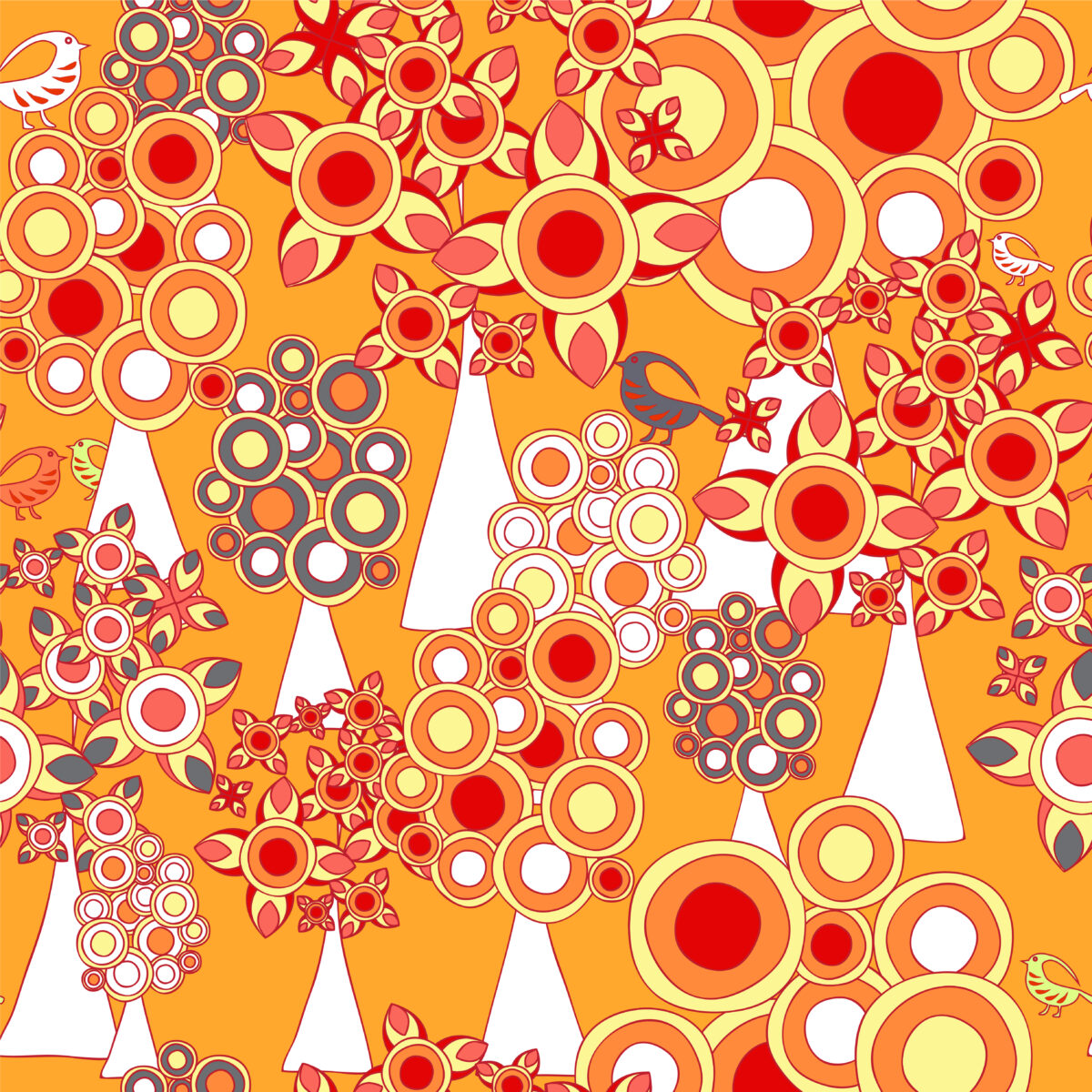 Vibrant Yellow-Reddish Gradient Background - High-Resolution Digital Download