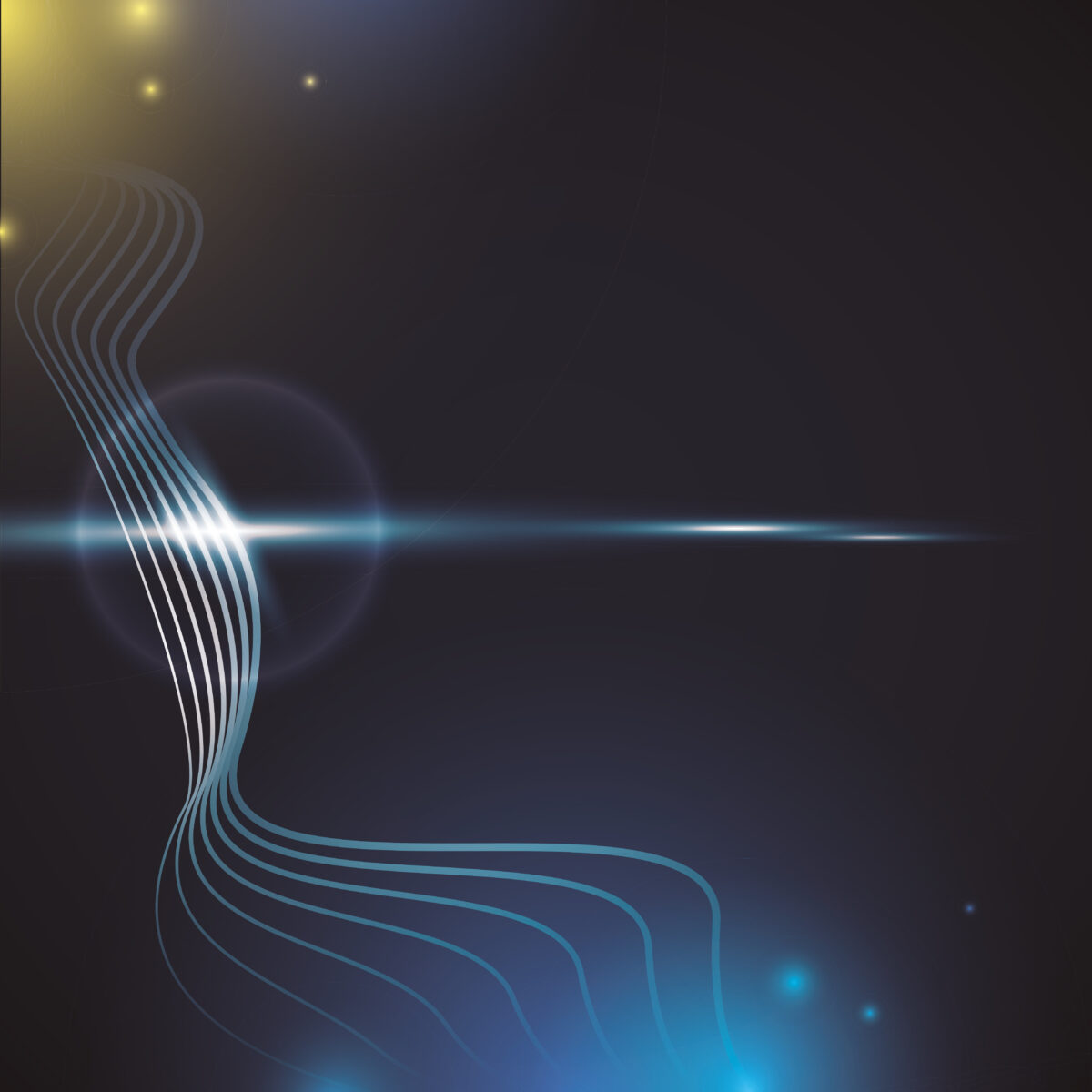 Colorful Stripes and Curves Vector Background Design - Modern Abstract Illustration