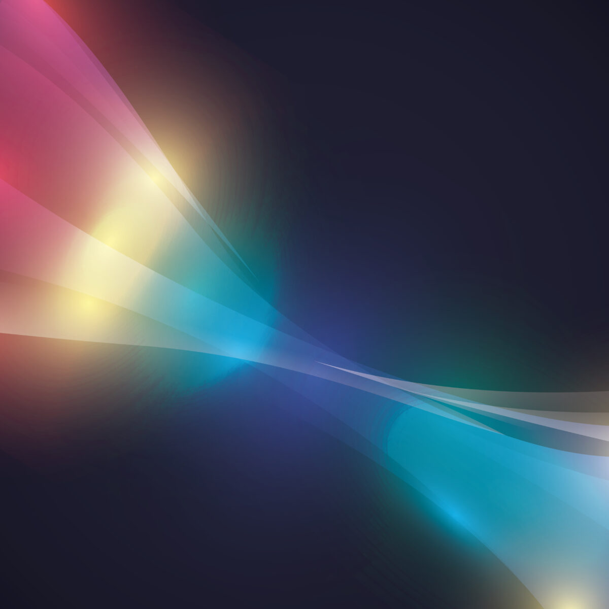 Colorful Stripes & Curves Vector Background Design - Modern Abstract Art