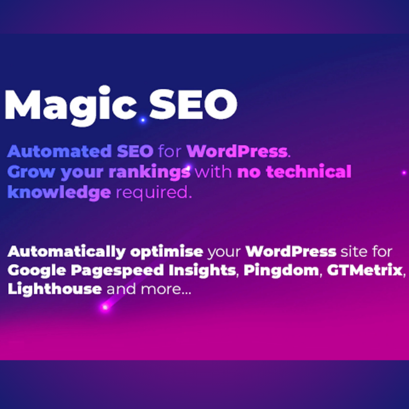 Magic SEO: Automatic WordPress SEO Plugin for Higher Rankings & Traffic