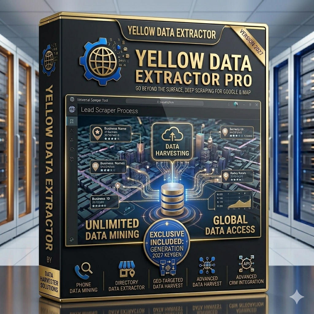 Yellow Data Extractor Pro - Ultimate Web Scraper & Lead Generation Tool