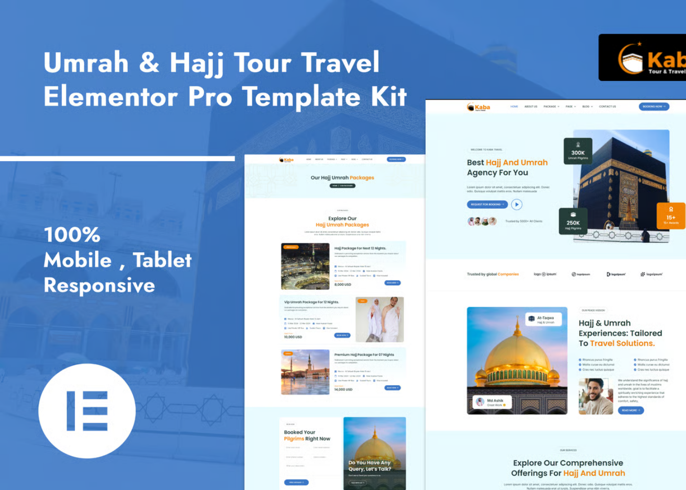 kaba-umrah-hajj-tour-travel-elementor-pro-template-kit