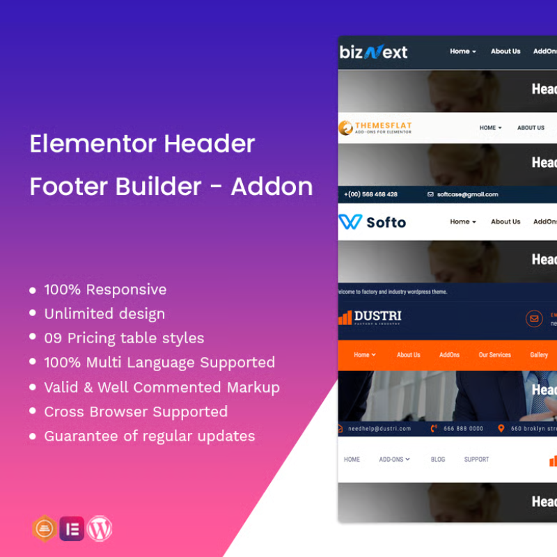 Elementor Header Footer Builder - Addon