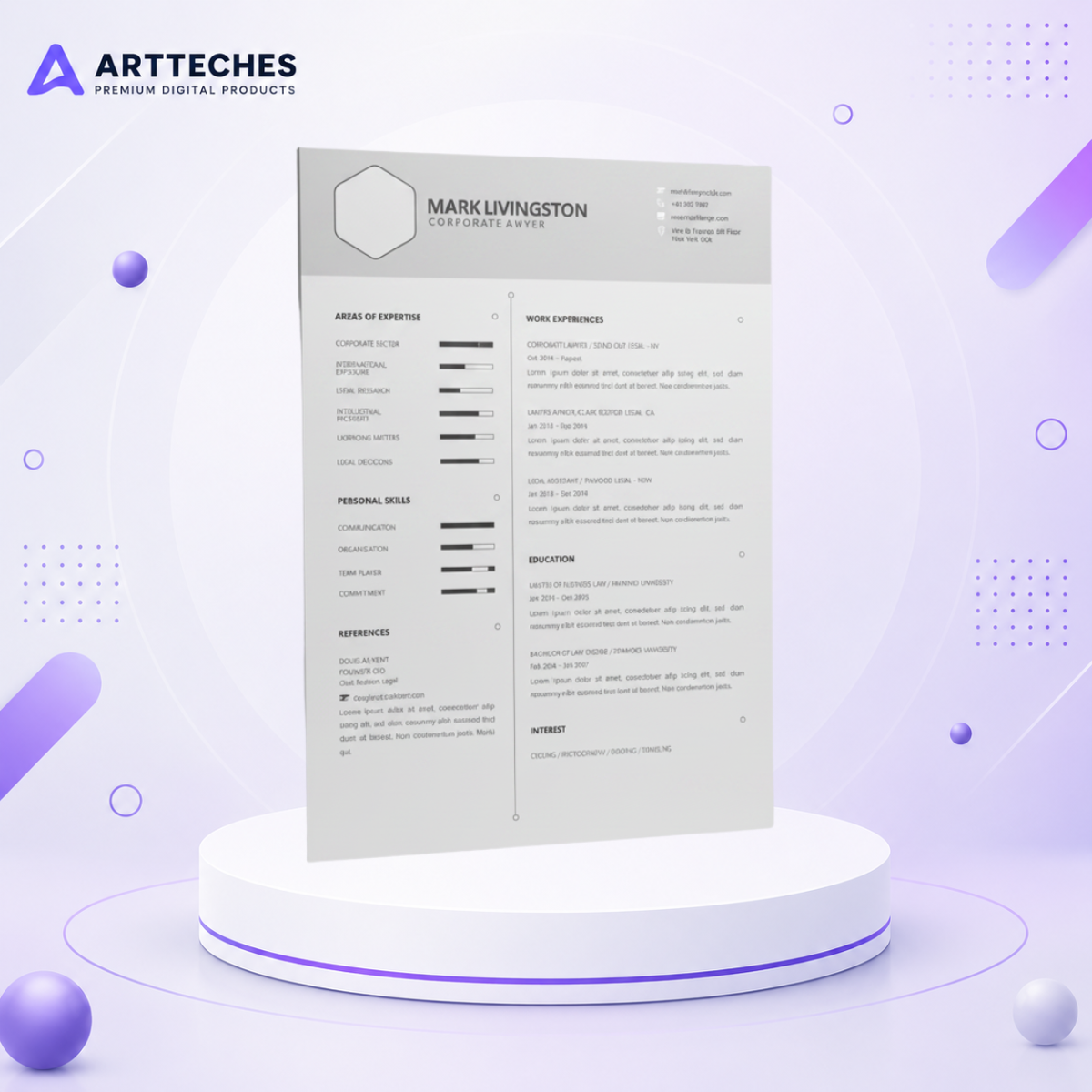 Professional Resume Template & CV Builder - Instant Download & Editable